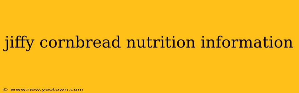 jiffy cornbread nutrition information