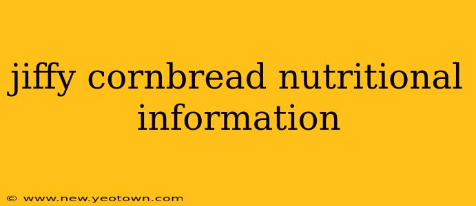 jiffy cornbread nutritional information