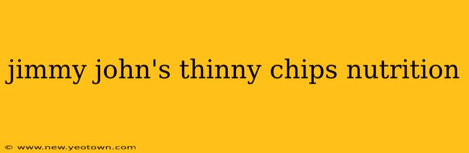 jimmy john's thinny chips nutrition