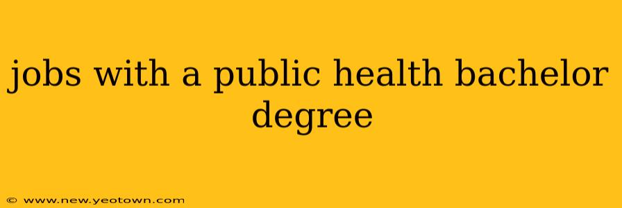 jobs with a public health bachelor degree