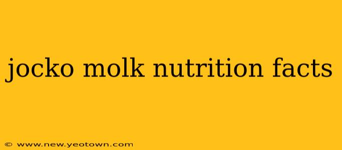 jocko molk nutrition facts
