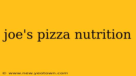 joe's pizza nutrition