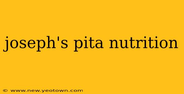 joseph's pita nutrition