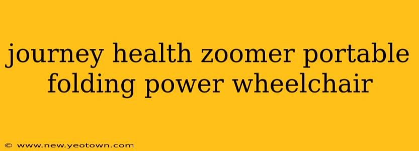 journey health zoomer portable folding power wheelchair