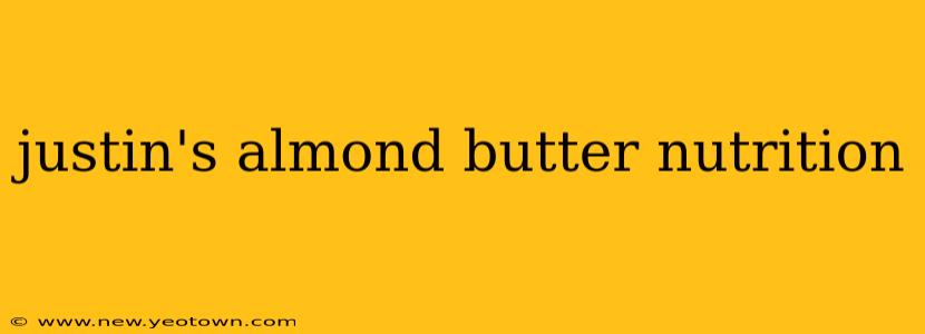 justin's almond butter nutrition