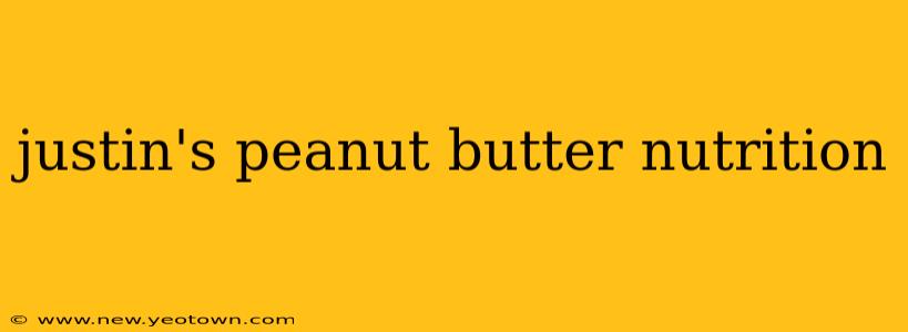justin's peanut butter nutrition
