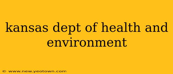 kansas dept of health and environment