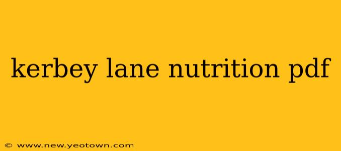 kerbey lane nutrition pdf