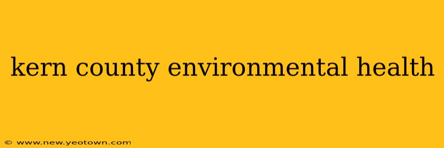 kern county environmental health