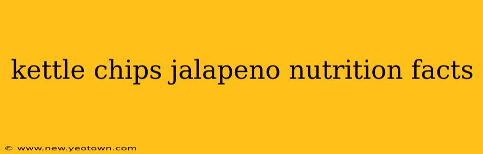 kettle chips jalapeno nutrition facts