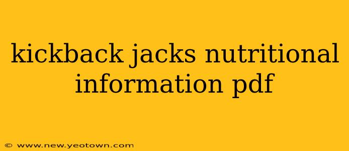 kickback jacks nutritional information pdf