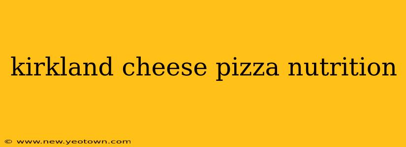 kirkland cheese pizza nutrition