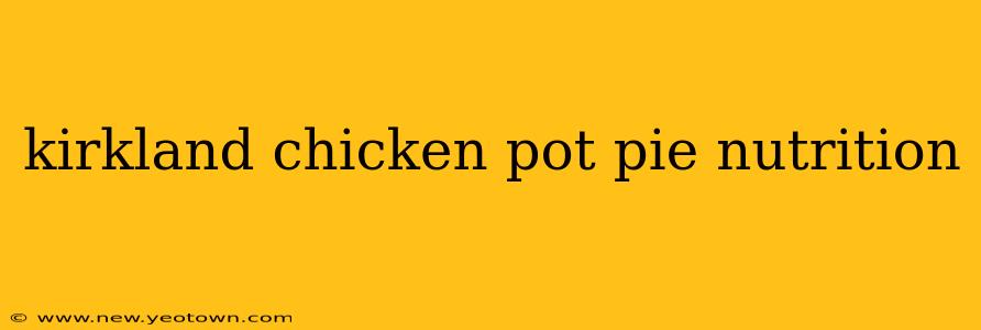 kirkland chicken pot pie nutrition