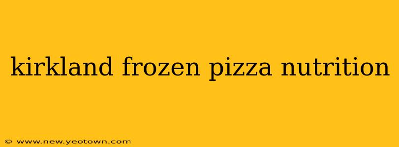 kirkland frozen pizza nutrition