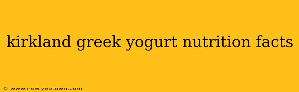 kirkland greek yogurt nutrition facts