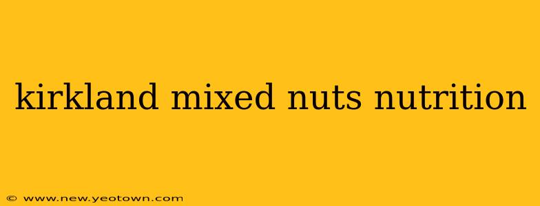 kirkland mixed nuts nutrition