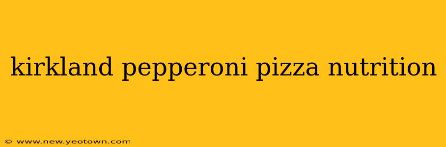 kirkland pepperoni pizza nutrition