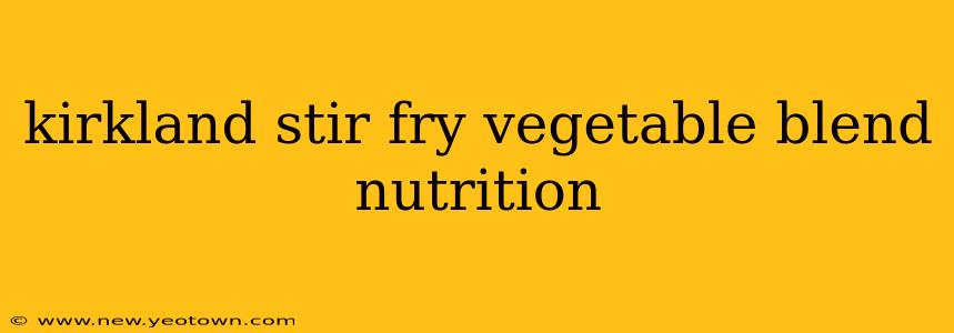 kirkland stir fry vegetable blend nutrition