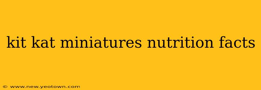 kit kat miniatures nutrition facts