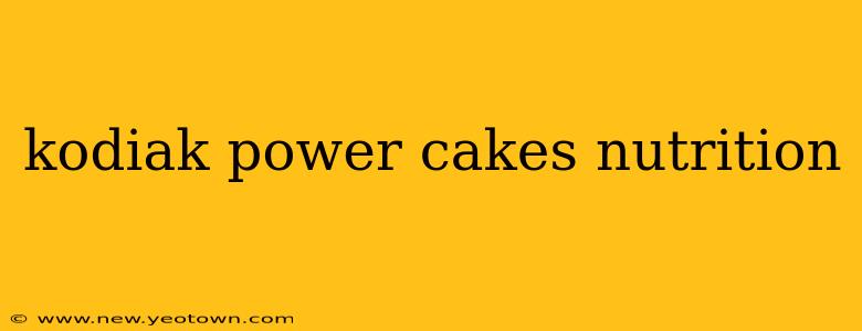 kodiak power cakes nutrition