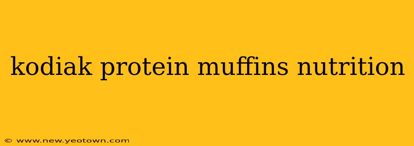 kodiak protein muffins nutrition