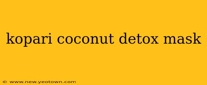 kopari coconut detox mask
