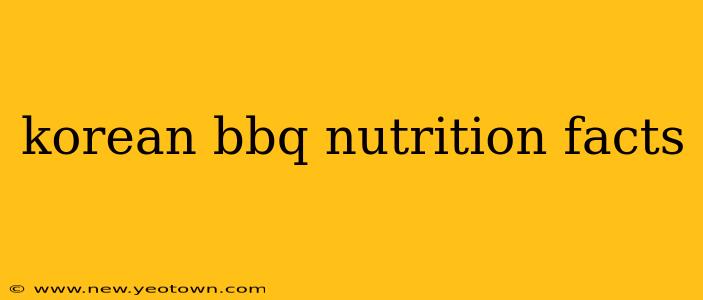 korean bbq nutrition facts