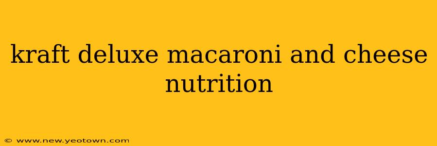 kraft deluxe macaroni and cheese nutrition
