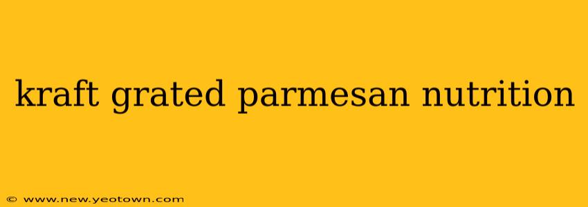 kraft grated parmesan nutrition