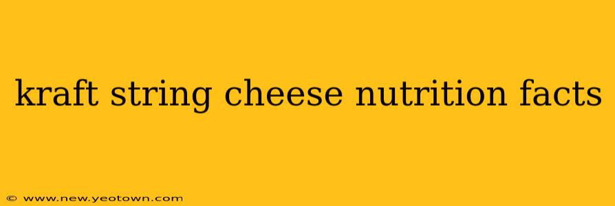 kraft string cheese nutrition facts