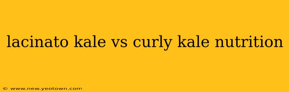 lacinato kale vs curly kale nutrition
