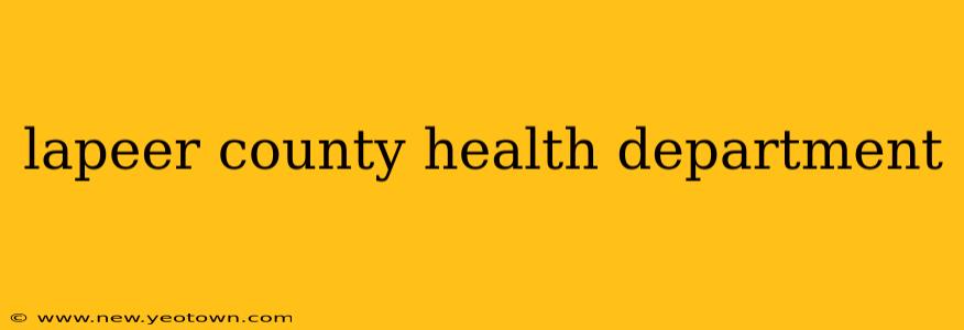 lapeer county health department