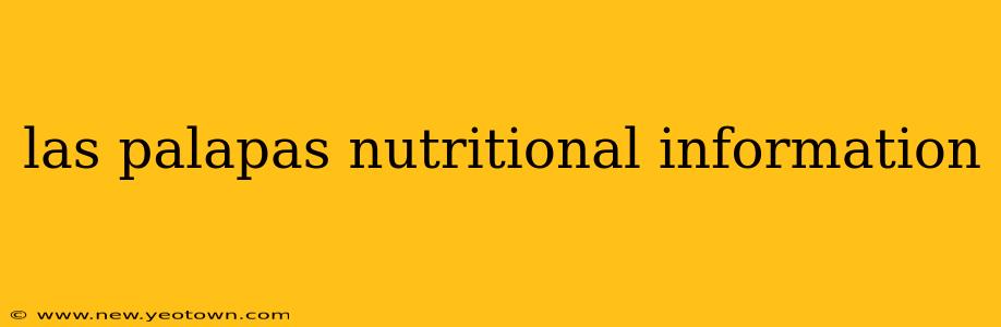 las palapas nutritional information