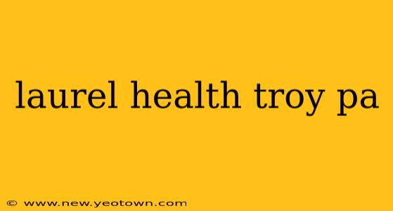 laurel health troy pa