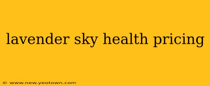 lavender sky health pricing