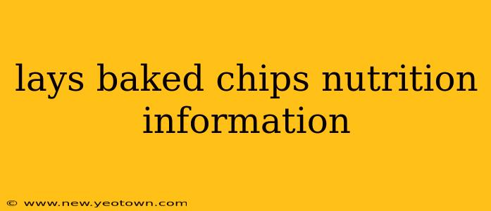 lays baked chips nutrition information