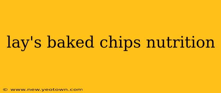lay's baked chips nutrition