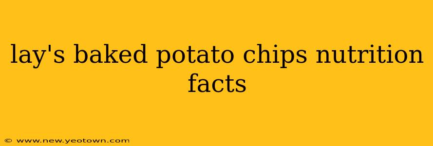 lay's baked potato chips nutrition facts