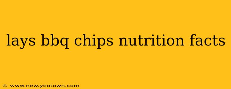 lays bbq chips nutrition facts