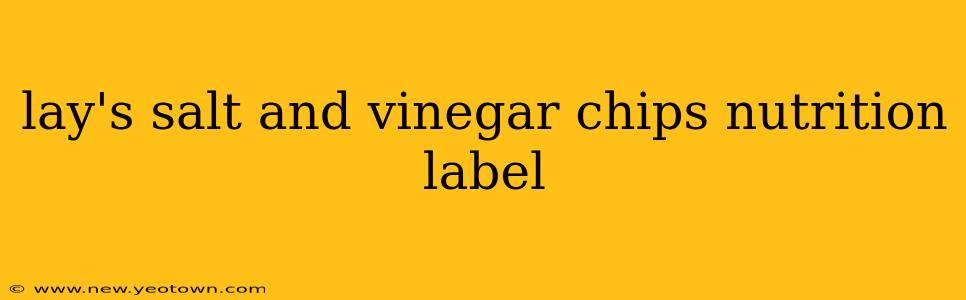 lay's salt and vinegar chips nutrition label