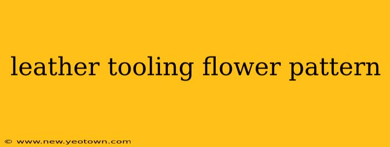 leather tooling flower pattern