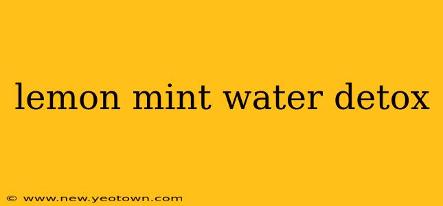 lemon mint water detox