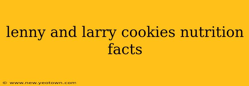 lenny and larry cookies nutrition facts