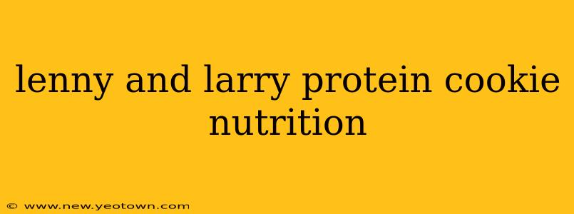 lenny and larry protein cookie nutrition