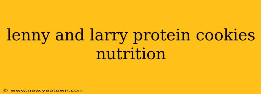 lenny and larry protein cookies nutrition