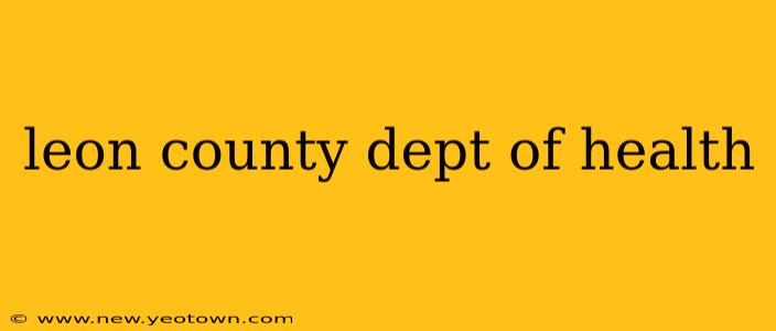 leon county dept of health