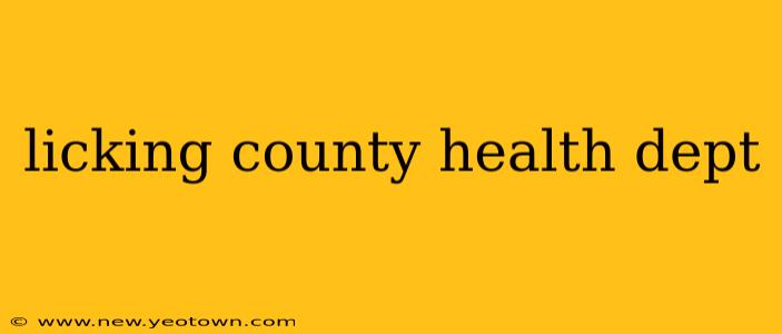 licking county health dept