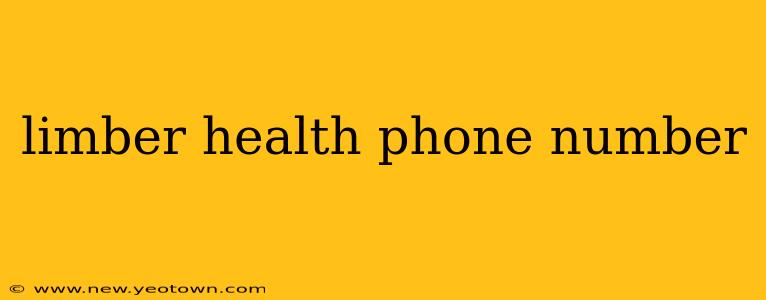limber health phone number