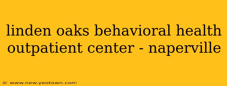 linden oaks behavioral health outpatient center - naperville