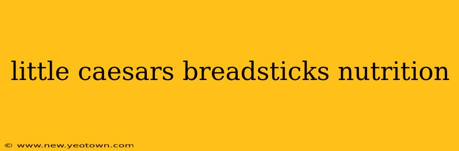 little caesars breadsticks nutrition